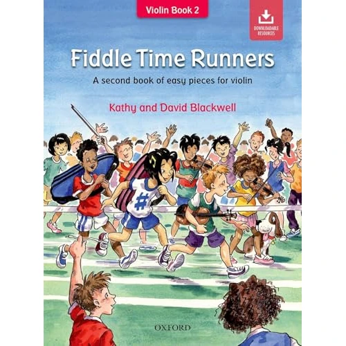 Fiddle time runners - revised version (violin) - recueil + enregistrement(s) en ligne: A second book of easy pieces for violin