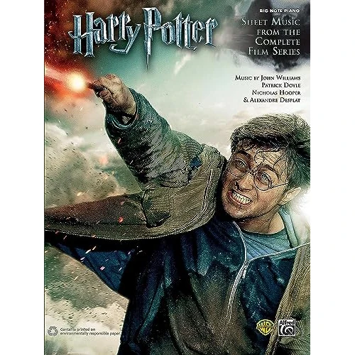 Harry Potter Complete 1 - 8 ( Big Note ): Big Note Piano