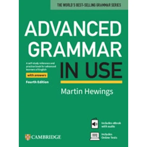 Limited-time offer: Advanced Grammar in Use Book with Answers and eBook and Online Test from 33.32 £ to 28.24 £ (save 15%)