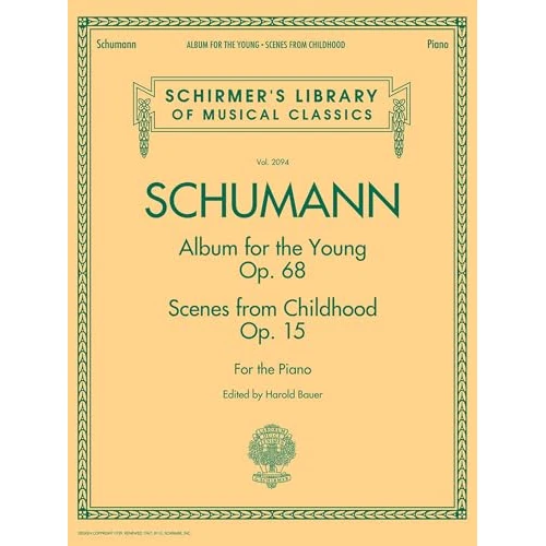 Offerta a tempo: Album for the Young Opus 68 : & Scenes from Childhood Opus 15: Album for the Young Scenes from Childhood - 46% da 26.30 € a 14.24 €