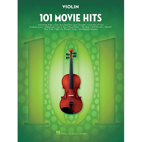 Limitiertes Angebot: 101 Movie Hits: Violin | Notenbuch für Geige | Violine Songbook für alle Niveaus | Enthält Noten für My Heart Will Go On, Mission: Impossible, Eye of the Tiger, The Pink Panther und mehr (VIOLON) von 21.99 EUR auf 18.69 EUR (Spare 15%)