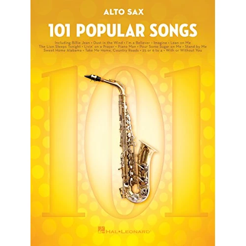 Limited-time offer: 101 Popular Songs for Alto Sax | Sheet Music and Songbook for Solo Performance | Easy to Intermediate Pop Hits for Saxophone Players | Great for Practice, Lessons, and Music Teachers from $19.99 to $17.70 (save 11%)