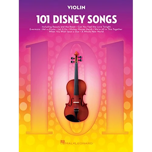 Limited-time offer: 101 Disney Songs for Violin | Violin Sheet Music Book for Kids, Beginners, and Adults | Solo Violin Songbook with Movie Soundtracks and Classics | Disney Music Book for Learning and Fun from 18.99 GBP to 14.99 GBP (save 21%)