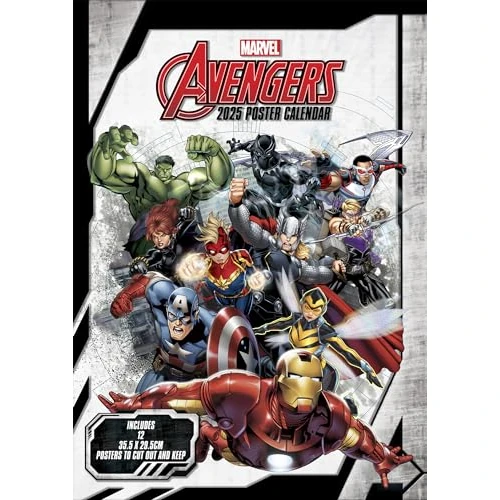 Offerta a tempo: Calendario 30x42 avengers 2025 pyramid - 71% da 12.99 € a 3.72 €