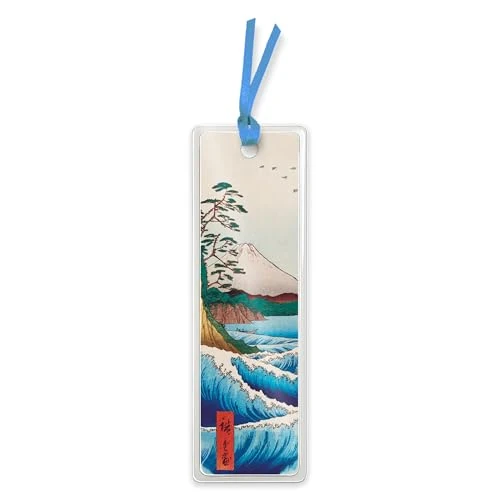 Tijdelijke aanbieding: Utagawa Hiroshige: The Sea at Satta Laminated Bookmarks (pack of 10): Unsere hochwertigen, doppelseitig bedruckten und laminierten Lesezeichen, verziert mit farblich abgestimmten Schmuckbändern van 5.90 € naar 5.90 € (0.00% korting)