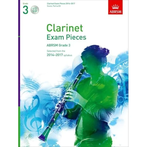 Tijdelijke aanbieding: Abrsm exam pieces 2014-2017 grade 3 clarinet/piano (book/cd) +cd: Selected from the 2014-2017 Syllabus van 30.17 € naar 17.91 € (41% korting)