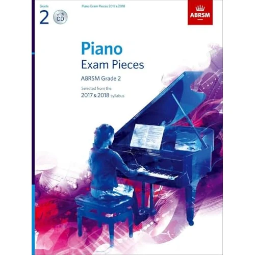 Zeitlich begrenztes Angebot: Piano Exam Pieces 2017 & 2018, ABRSM Grade 2, with CD: Selected from the 2017 & 2018 syllabus (ABRSM Exam Pieces) von 21.87 € auf 15.08 € (31% Rabatt)