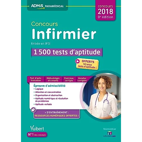 Offerta a tempo: Concours infirmier - Entrée en IFSI: 1 500 tests d'aptitude — 65% da 19,90 € a 6,99 €