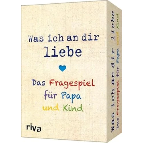 Was ich an Dir Liebe - Das Fragespiel für Papa und Kind: Liebevolle Fragen für unterhaltsame Momente. Das perfekte Geschenk für Vatertag, Weihnachten und Geburtstag