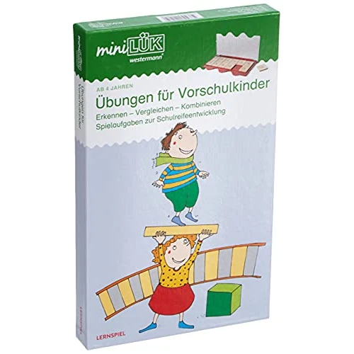 Offerta a tempo: miniLÜK-Set Übungen für Vorschulkinder: Erkennen - Vergleichen - Kombinieren: Spielaufgaben zur Schulreifeentwicklung - 40% da 51.27 € a 30.94 €