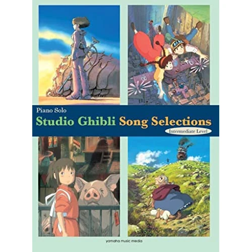 STUDIO GHIBLI SONG SELECTIONS INTERMEDIATE/ENGLISH - 4 SONGS FROM 4 CINEMAS ARRANGED FOR SOLO PIANO