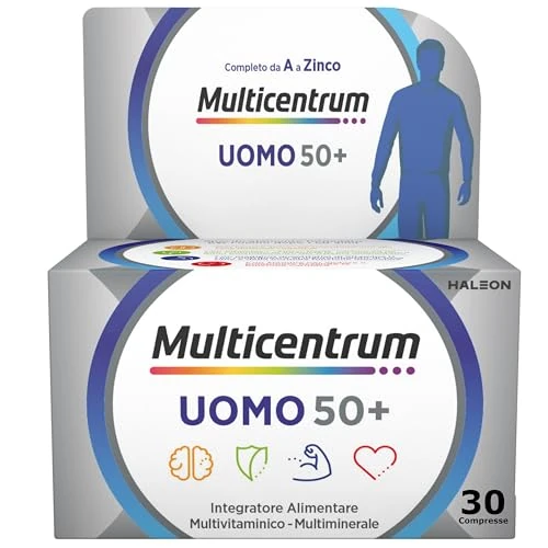 Offerta a tempo: Multicentrum Uomo 50+ Integratore Alimentare Multivitaminico Completo — 14% da 16,85 € a 14,49 €
