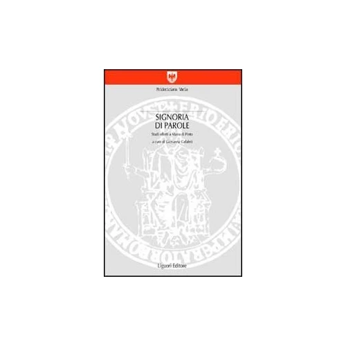 Oferta limitada: Signoria di parole. Studi offerti a Mario Di Pinto (Fridericiana varia) de 190.00 EUR a 30.00 EUR (ahorro 84%)