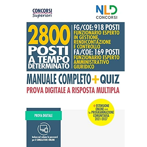 2800 posti tempo determinato fg/coe man.