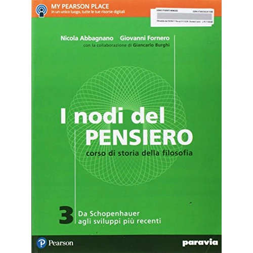 Offre limitée : I nodi del pensiero. Per le Scuole superiori. Con e-book. Con espansione online. Da schopenhauer agli sviluppi più recenti (Vol. 3) de 43.40 € à 43.40 € (0.00% de remise)