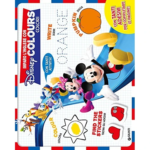 Imparo l'inglese con Disney. Colours-colori. Album creativo. Con adesivi