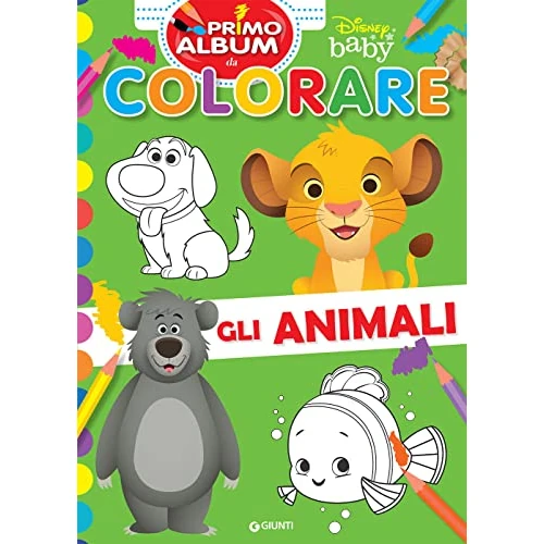 Offerta a tempo: Disney Baby. Primo album da colorare. Gli animali — 10% da 3,70 € a 3,32 €