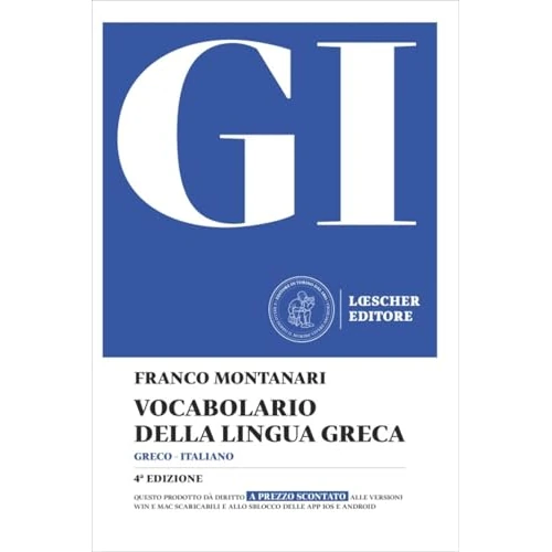 Oferta limitowana: GI. Vocabolario della lingua greca. Con la guida all'uso del vocabolario e lessico di base. Con Contenuto digitale per download z 566.24 zł na 566.24 zł (oszczędź 0.00%)