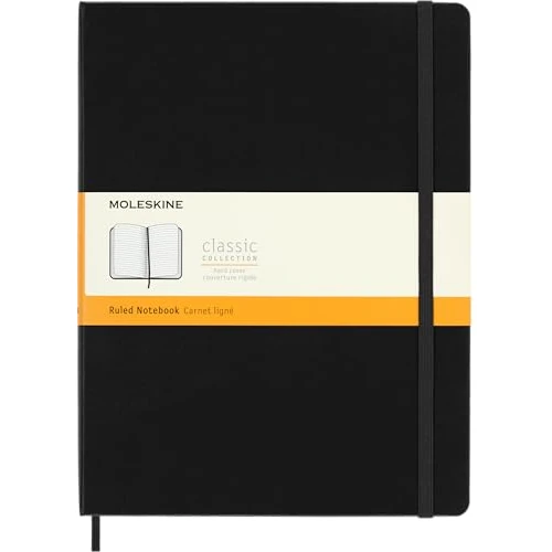 Offerta a tempo: Moleskine taccuino colorato A righe X-Large nero - 38% da 30.00 € a 18.59 €