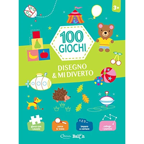Offerta a tempo: Disegno & mi diverto. 100 giochi. Ediz. a colori - 50% da 7.00 € a 3.50 €