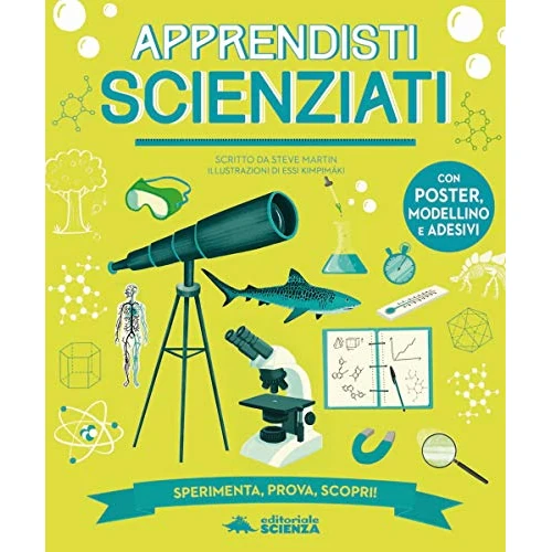 Offerta a tempo: Apprendisti scienziati. Sperimenta, prova, scopri! Ediz. a colori. Con poster, modellino e adesivi - 16% da 9.40 € a 7.92 €