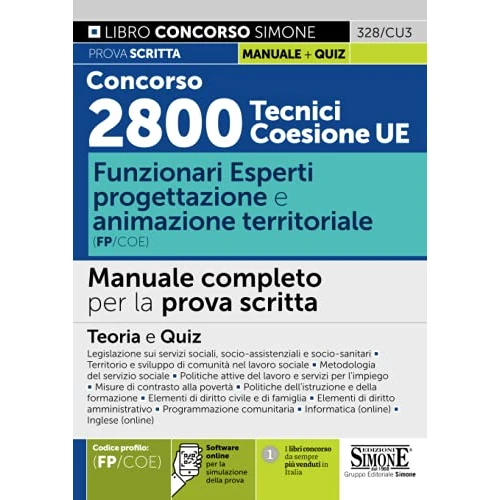 Concorso 2800 Tecnici Coesione UE - Funzionari Esperti Progettazione e animazione territoriale (FP/COE)