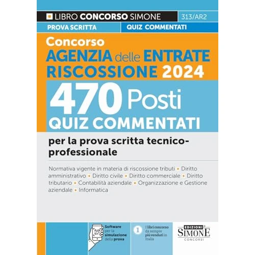 Tijdelijke aanbieding: Concorso Agenzia delle Entrate Riscossione 2024. 470 Posti. Quiz a risposta multipla svolti e commentati. Quesiti logico-attitudinali. Cultura generale. Quesiti situazionali e motivazionali. Con s... van 28.00 € naar 28.00 € (0.00% 