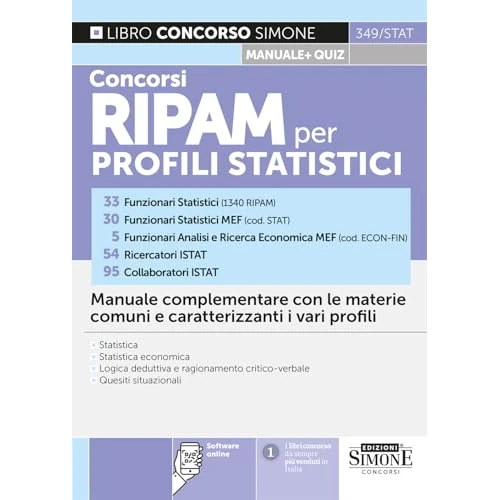 Concorsi RIPAM per profili statistici. Manuale complementare con le materie comuni e caratterizzanti i vari profili (Concorsi e abilitazioni)