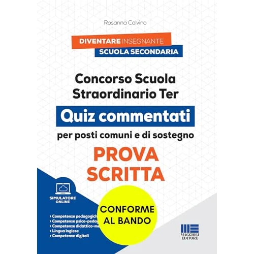 Zeitlich begrenztes Angebot: Concorso Scuola Straordinario Ter - Quiz commentati per posti comuni e di sostegno - Prova Scritta (Concorsi&Esami) von 26.00 € auf 26.00 € (0.00% Rabatt)