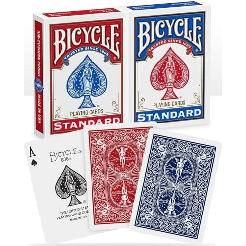 Offre limitée : Bicycle - 2 Jeux de 54 cartes Original Rider Back Standard - Magie / Carte Magie - Rouge et Bleu de 10.23 € à 10.23 € (0.00% de remise)