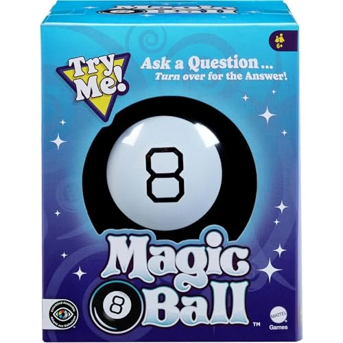 Limited-time offer: Mattel Games Magic 8 Ball Toys and Games, Original Fortune Teller Ball, Ask a Question and Turn Over For Answer from $17.99 to $17.99 (save 0.0%)