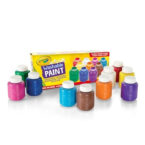 Offerta a tempo: CRAYOLA I Lavabilissimi - Tempere Lavabili per Bambini, Confezione da 10 Barattolini da 59 ml, Età Consigliata: da 3 Anni - 23% da 12.90 € a 9.99 €