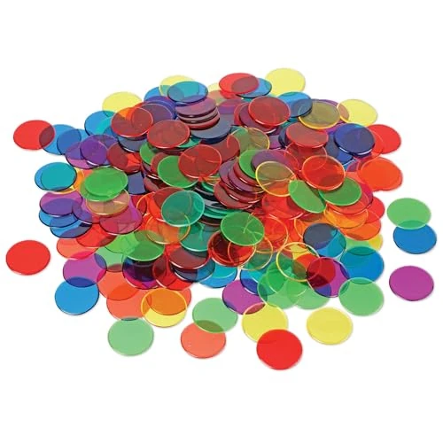 Offerta a tempo: Learning Resources Dischetti Trasparenti Colorati (250 pezzi), 2 cm, 6 Colori, Strumenti Matematici per Bambini dai 5 Anni, Attività Educative per Classe e Casa - 43% da 14.76 € a 8.34 €