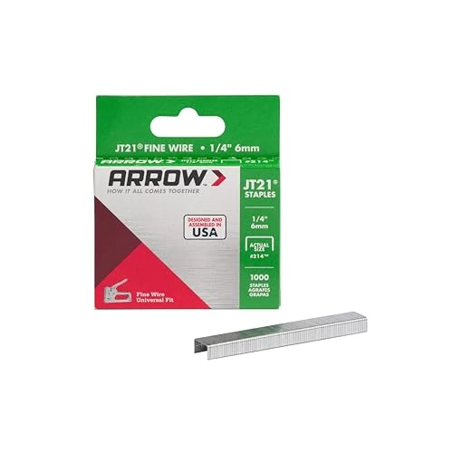 Arrow 160726 JT21 Boîte de 1000 Agrafes 6 mm