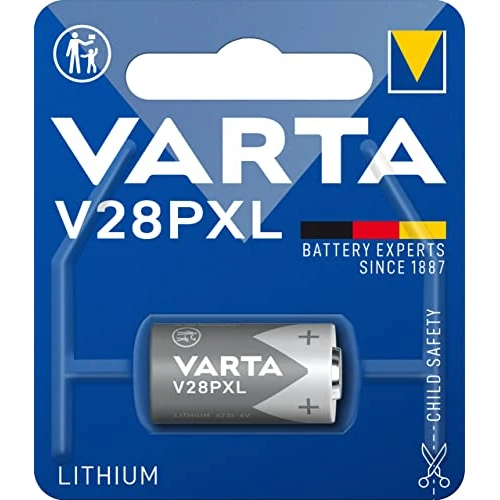 Offerta a tempo: Varta V28PXL, 6231101401, Batteria Litio Fotografica, 6 Volts, diametro 13 mm, altezza 25.1 mm, 170 mAh, Confezione 1 Pila - 41% da 19.99 € a 11.82 €