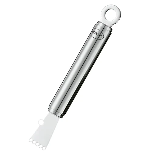 Offerta a tempo: Rösle Grattugia Agrumi, per Striscioline Sottili di Buccia di Limone e Altri Agrumi, Acciaio Inox 18/10, per Decorazioni, Adatto Alla Lavastoviglie - 43% da 22.95 € a 12.99 €