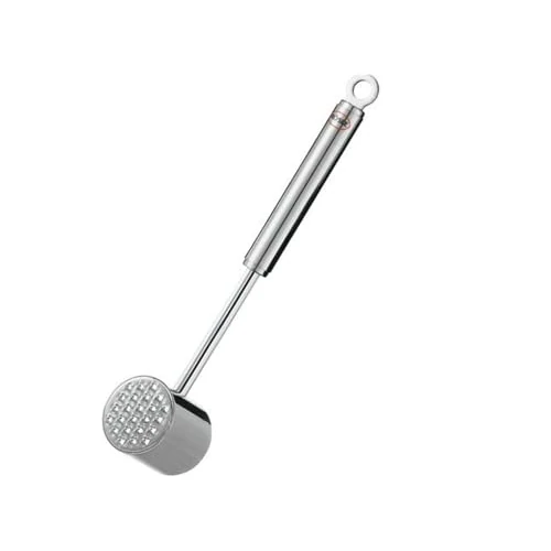 Rösle Meat Tenderizer, Stainless Steel, Silver, Round