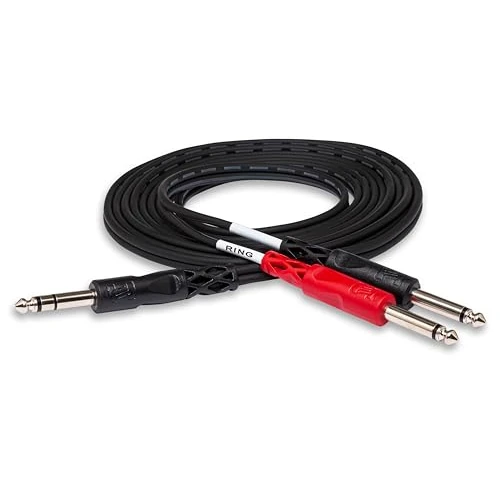 Offerta a tempo: Hosa STP-202, Insert Cable, 1/4 in TRS to Dual 1/4 in TS, 2 m - 17% da 19.00 € a 15.72 €