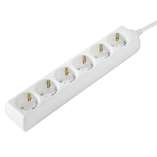 Zeitlich begrenztes Angebot: Hama Steckdosenleiste 6-Fach, 1,4m Kabel, ohne Schalter von 7.99 € auf 5.15 € (36% Rabatt)