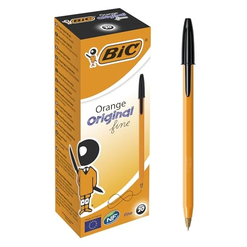 Oferta limitada: BIC 8099231 - Paquete de 20 bolígrafos de tinta negra, naranja de 9.50 € a 7.56 € (ahorro 20%)