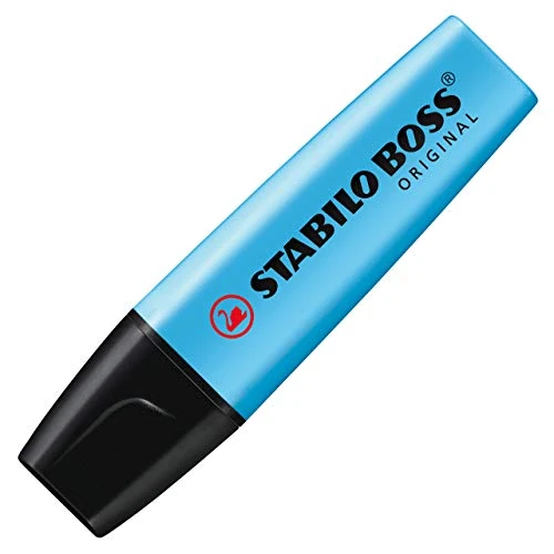 Offerta a tempo: STABILO Evidenziatore BOSS ORIGINAL - penna singola - blu - 55% da 5.61 € a 2.50 €