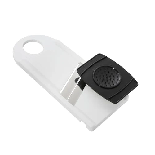 Limited offer: Fackelmann 11.4 x 4.3" Plastic/Stainless Steel Vegetable Cutter With Holder, White from 45.00 USD to 45.00 USD (save 0%)