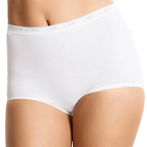 Sloggi Basic+ Maxi, Slip para Mujer, Blanco (White), 40