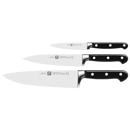 ZWILLING Professional S - Set di 3 coltelli, Acciaio Inossidabile