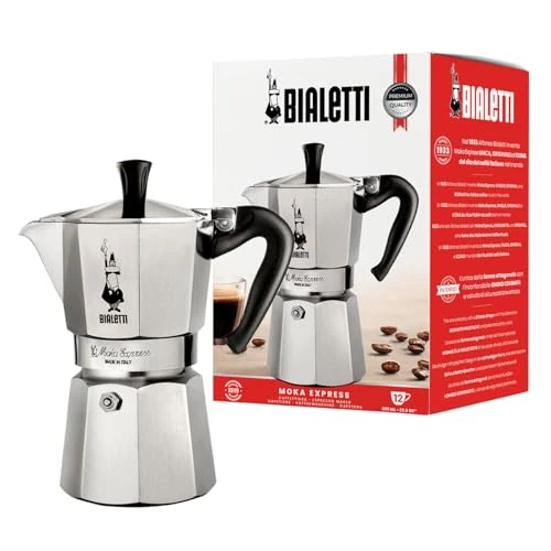 Oferta limitada: Bialetti - Moka Express: Icónica Cafetera Italiana para Espresso, Auténtico Café Italiano, Cafetera Moka 12 Tazas (670 Ml), Aluminio, Plata de 40.66 € a 40.66 € (ahorro 0.00%)