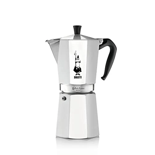 Offerta a tempo: Bialetti Caffettiera Moka Express 18 Tazze, Manico anti scottatura, Non adatta a induzione, 18 Tazze (800 ml), Alluminio - 23% da 89.90 € a 68.98 €