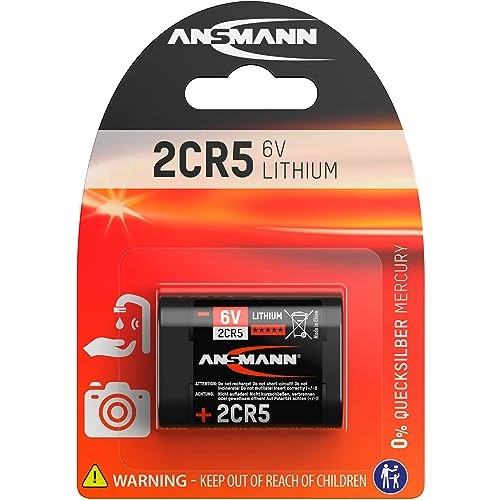 Limited offer: Ansmann 2CR5 6V Lithium Battery [Pack of 1] 2CR5/DL245/EL2CR5 Ideal For Cameras, Flashguns, Flashlights, Night Vision Devices, Electronic Lights, Medical Instruments and Many More from 6.77 EUR to 5.48 EUR (save 19%)