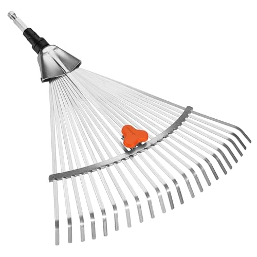 Offerta a tempo: Gardena Scopa Regolabile combisystem: Rastrello per Foglie con Larghezza variabile da 30 a 50 cm, Adatto per Tutti i Manici combisystem (3103-20) - 0.00% da 28.99 € a 28.99 €