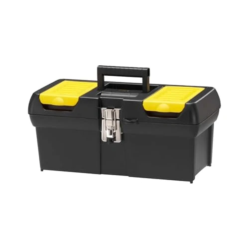 Limited offer: STANLEY Toolbox with Metal Latch, 2 Lid Organisers for Small Parts, Portable Tote Tray for Tools, 16 inch, 1-92-065 from 20.94 EUR to 13.19 EUR (save 37%)