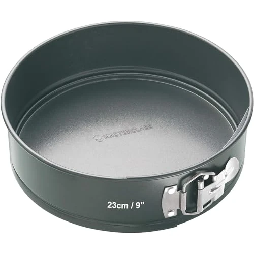 Limited offer: MasterClass Non-Stick Cake Tin for Baking with PTFE, PFOA and BPA Free Non Stick, Robust 1mm Thick Carbon Steel, Spring Form Loose Base, Round 23cm (9"), Sleeved from 29.95 EUR to 29.95 EUR (save 0%)